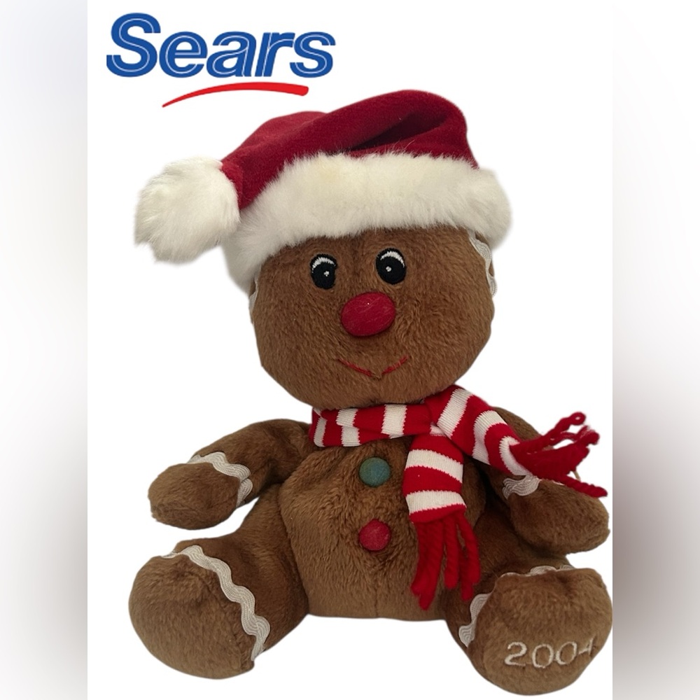 VINTAGE WISH BOOK GINGERBREAD MAN PLUSH CHRISTMAS COLLECTIBLE 2004 SEARS